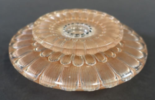 R. Lalique Dahlia Candleholder