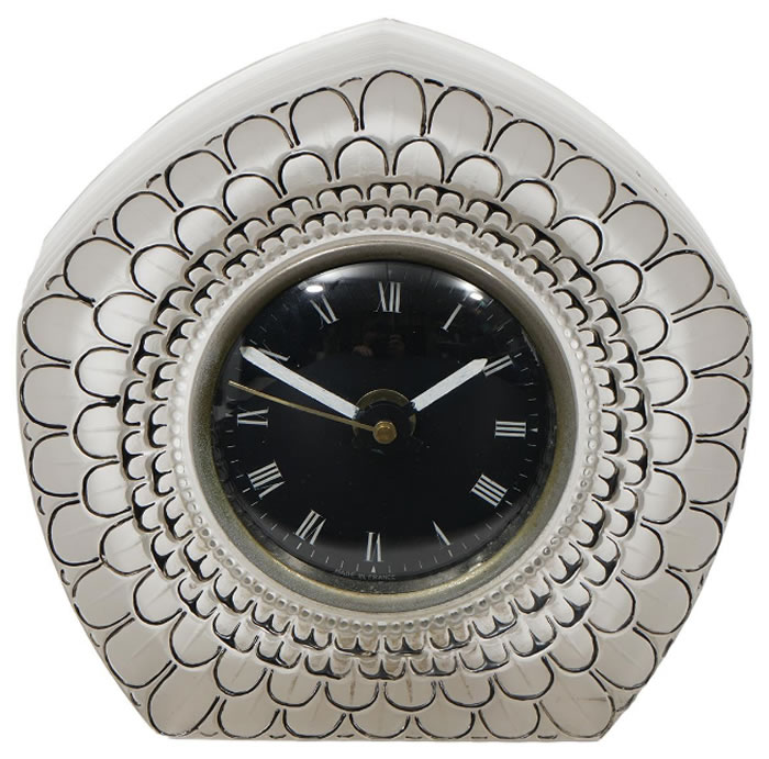 R. Lalique Dahlia Clock