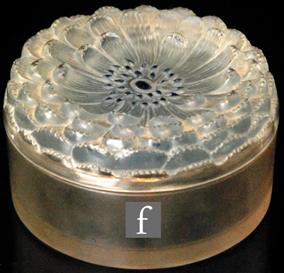 Rene Lalique Dahlia Powder Box 