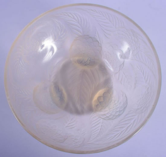 R. Lalique Dahlias Bowl