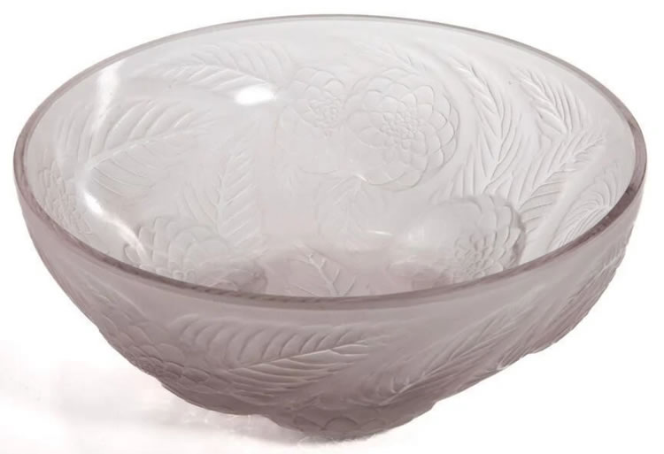R. Lalique Dahlias Bowl