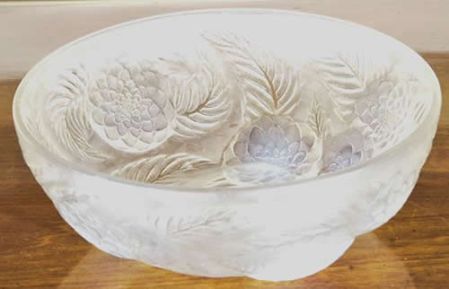 R. Lalique Dahlias Bowl