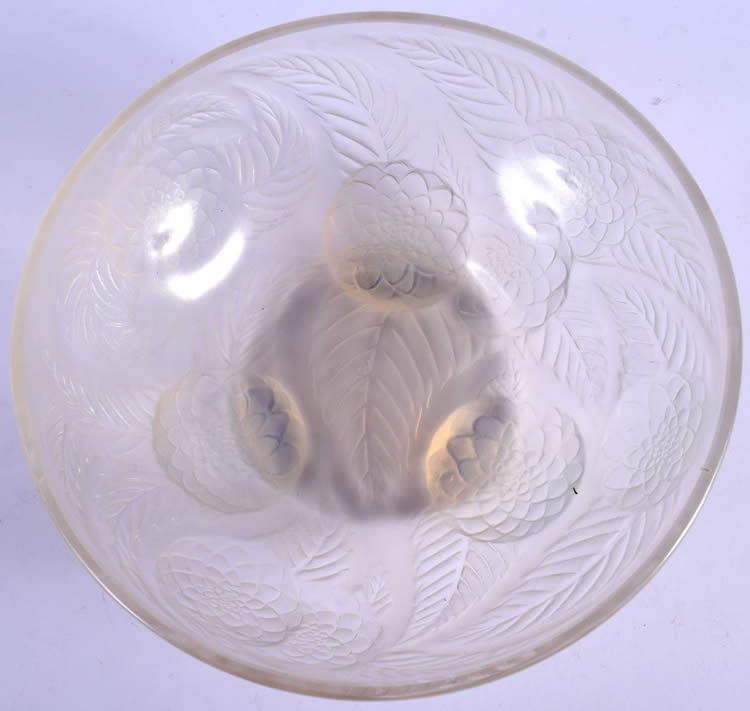 R. Lalique Dahlias Bowl