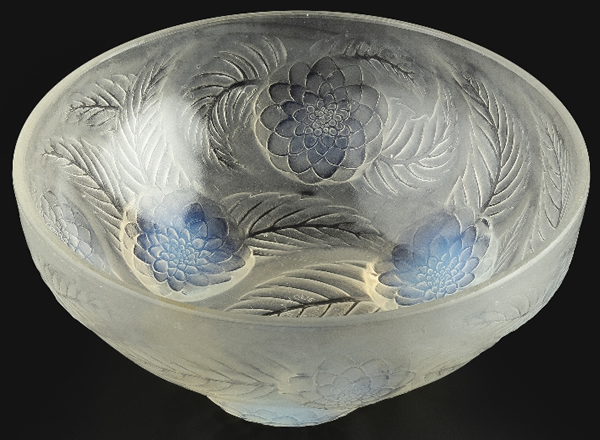 R. Lalique Dahlias Bowl