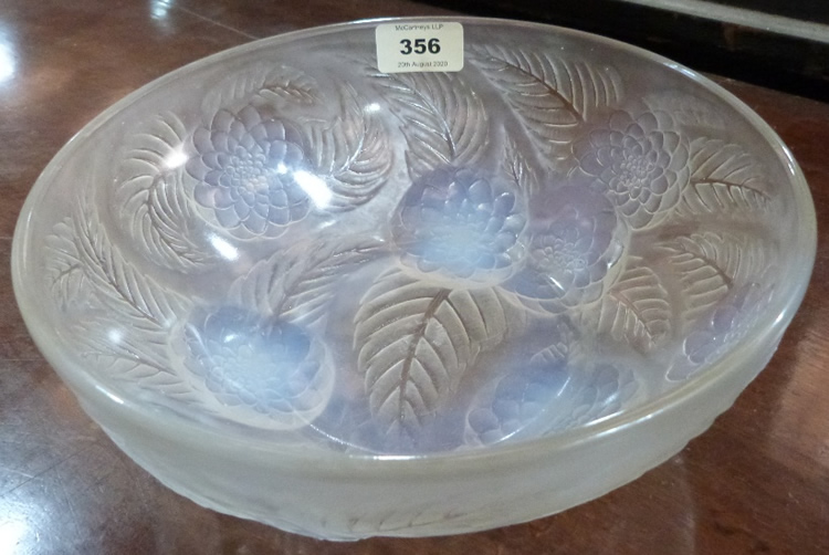 R. Lalique Dahlias Bowl