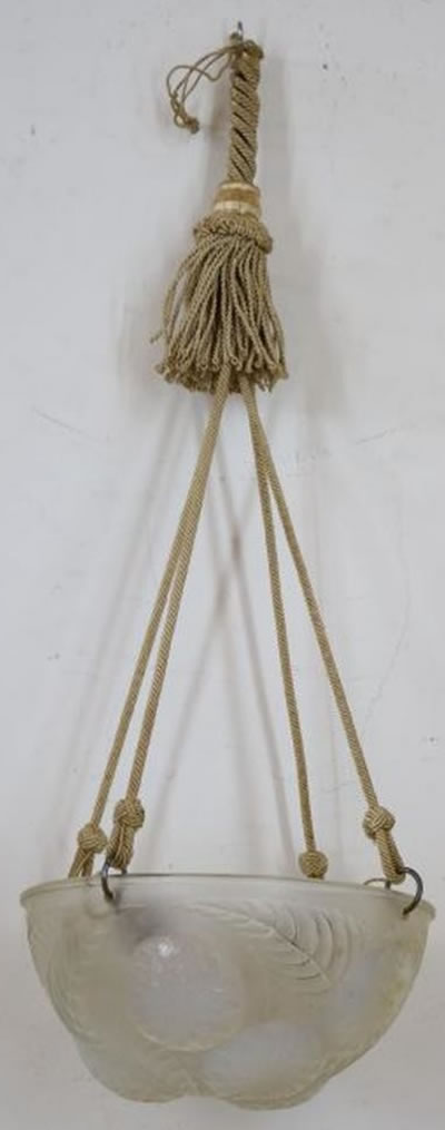 R. Lalique Dahlias Chandelier