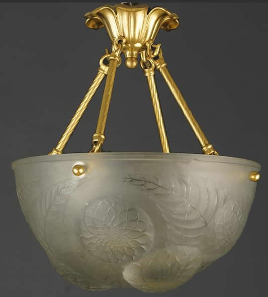 R. Lalique Dahlias Light Shade