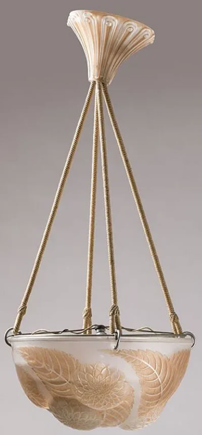 R. Lalique Dahlias Plafonnier