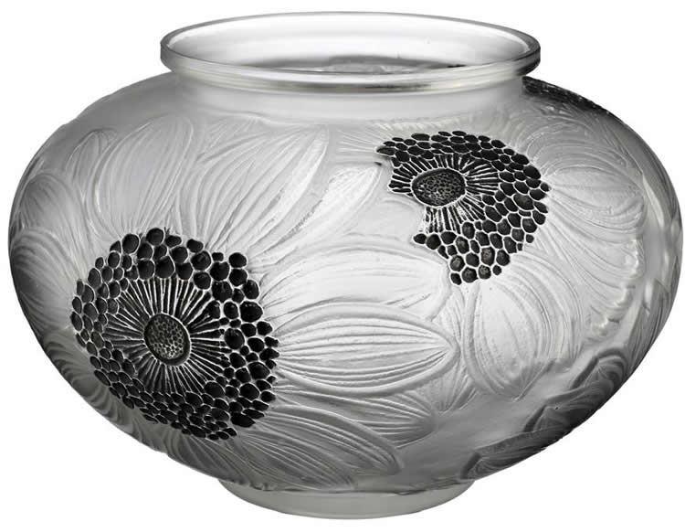 R. Lalique Dahlias Vase