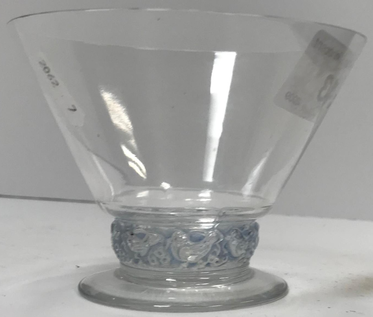 Rene Lalique Dampierre Champagne Glass 