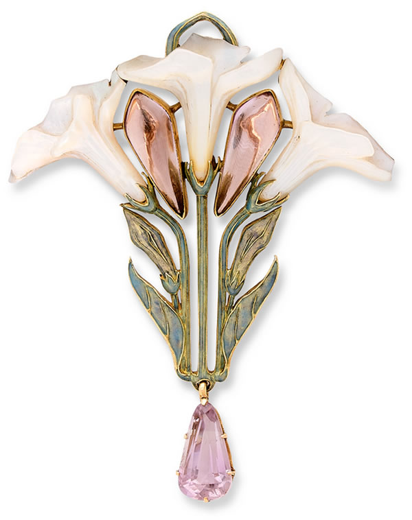Rene Lalique Datura Brooch