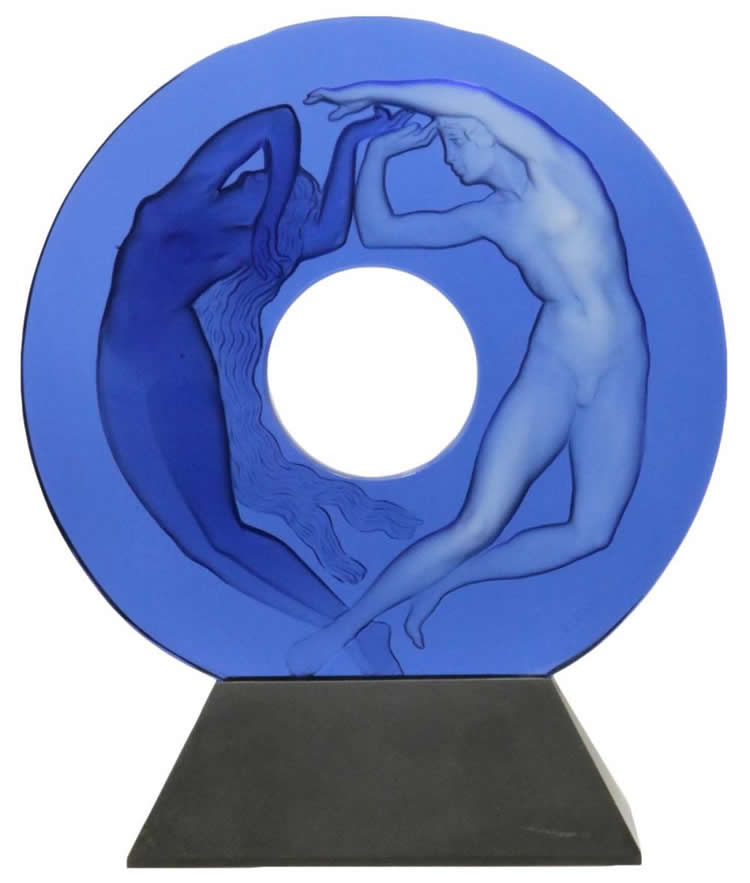 R. Lalique Day and Night Clock