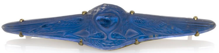 R. Lalique Deux Aigles Broche