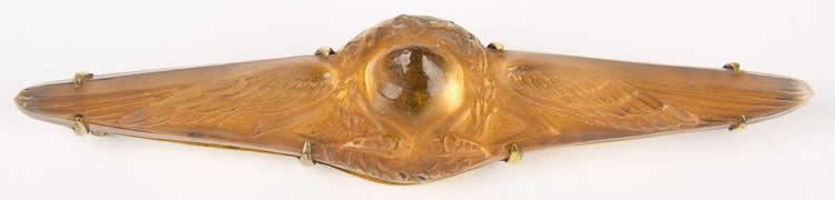 R. Lalique Deux Aigles Brooch