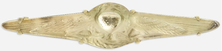 R. Lalique Deux Aigles Brooch