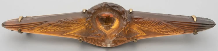 R. Lalique Deux Aigles Brooch