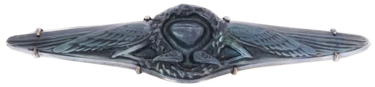 R. Lalique Deux Aigles Brooch