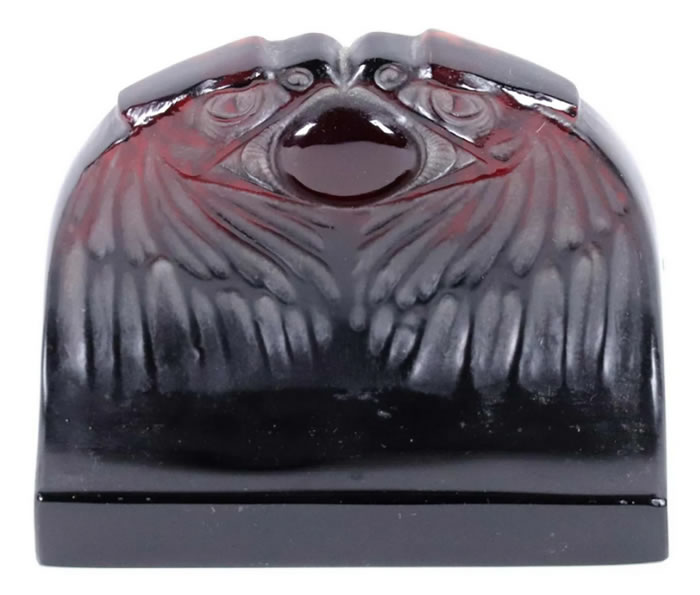 R. Lalique Deux Aigles Paperweight