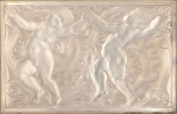 R. Lalique Deux Cherubins Panel