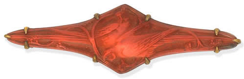R. Lalique Deux Faisons Brooch