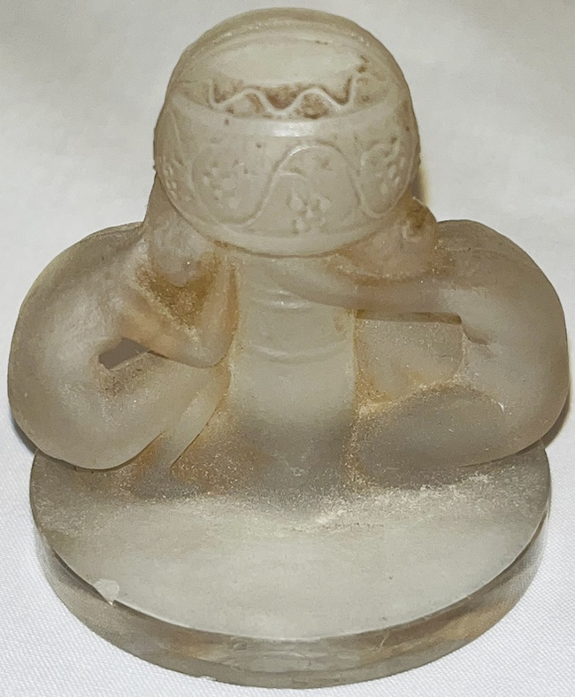 R. Lalique Deux Figurines Menu Holder