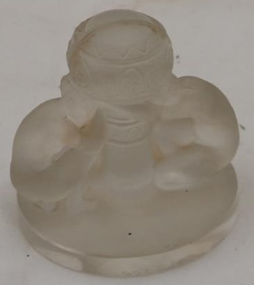 R. Lalique Deux Figurines Menu Holder