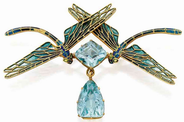 Rene Lalique Deux Libellules Brooch