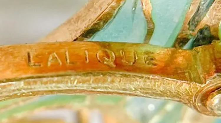R. Lalique Deux Libellules-4 Pendant 2 of 2