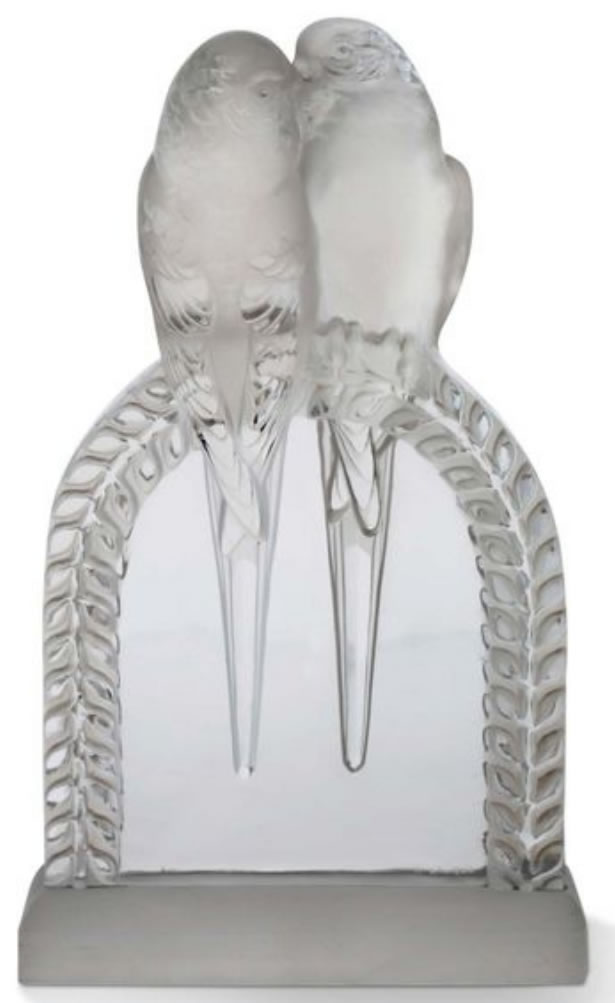 R. Lalique Deux Perruches Decoration
