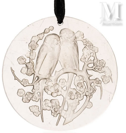 R. Lalique Deux Perruches Pendant