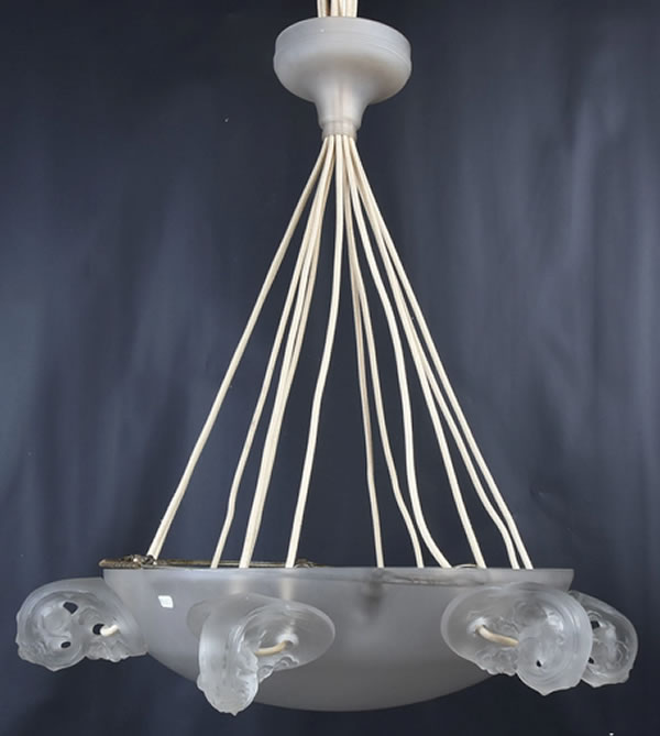 R. Lalique Eglantines Chandelier