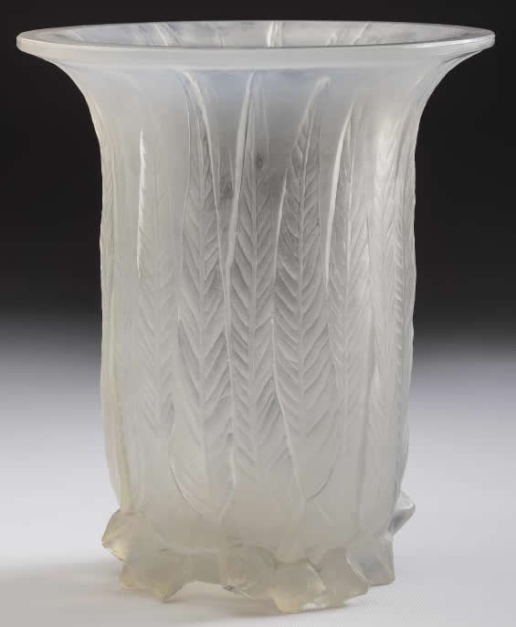 R. Lalique Eucalyptus Vase