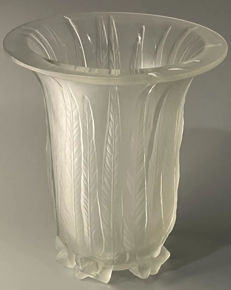 R. Lalique Eucalyptus Vase