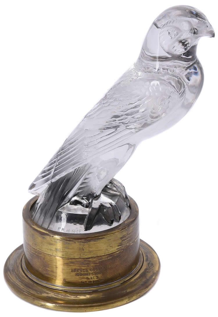 R. Lalique Falcon Car Mascot