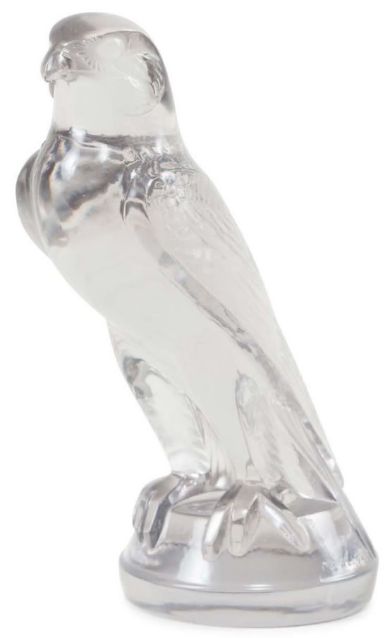 R. Lalique Falcon Hood Ornament