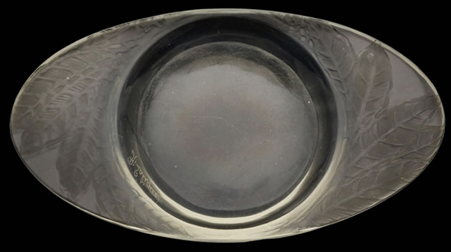 R. Lalique Feuilles Ashtray