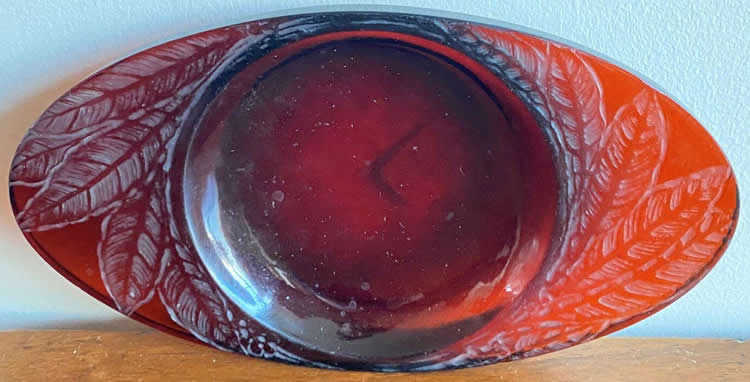R. Lalique Feuilles Ashtray