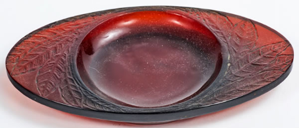 R. Lalique Feuilles Ashtray