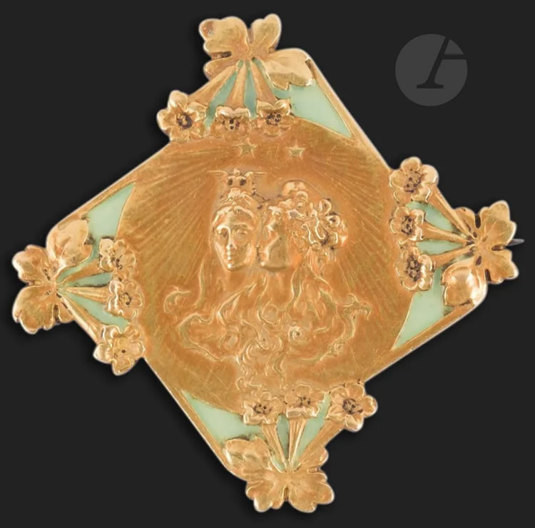 Rene Lalique Franco-Russian Brooch