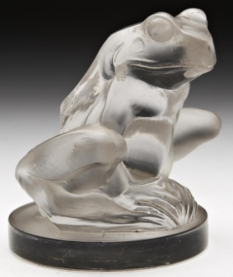 R. Lalique Frog Car Mascot
