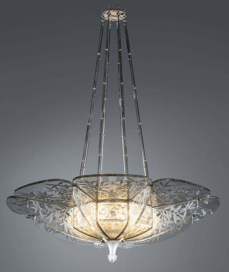 Rene Lalique Fruits Chandelier