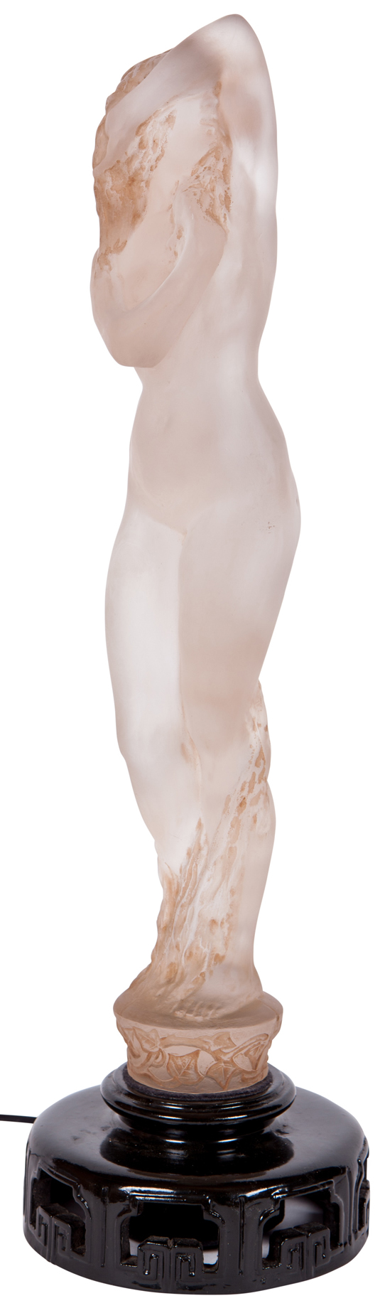 R. Lalique Grande Nue Socle Lierre Statue