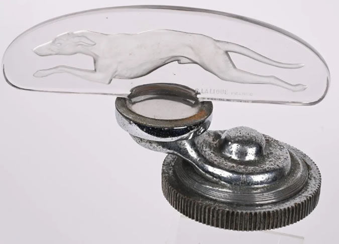R. Lalique Greyhound Hood Ornament