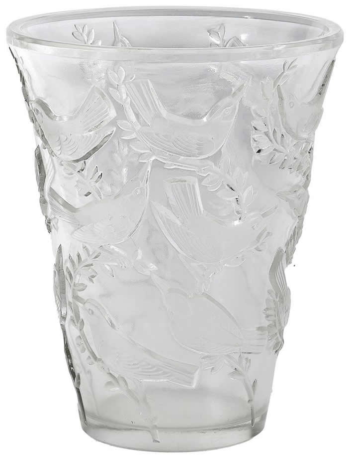 R. Lalique Grives Vase