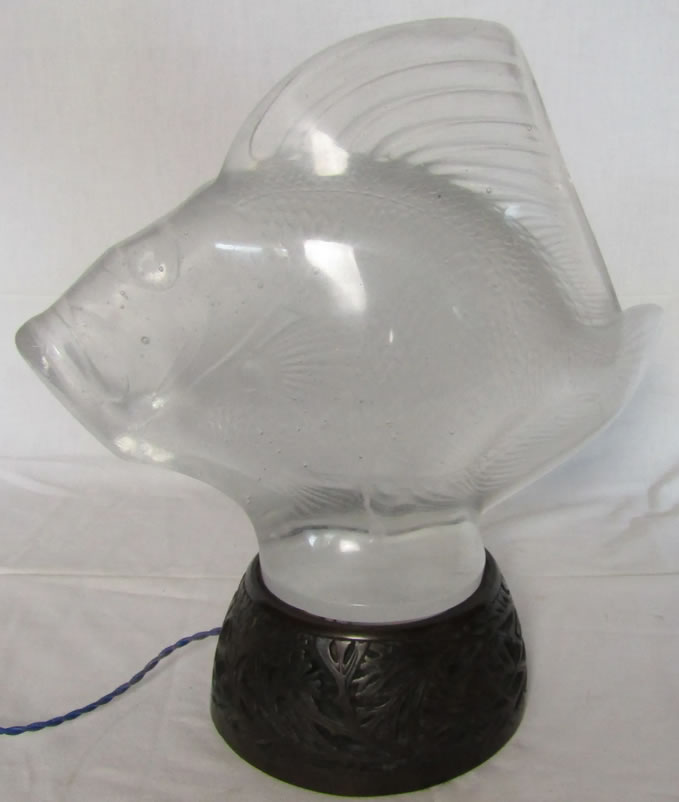 R. Lalique Gros Poisson Vagues Decoration