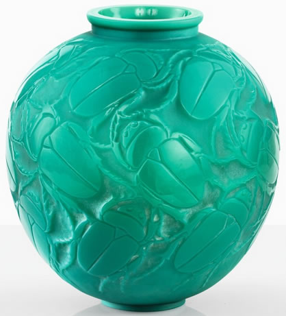 R. Lalique Gros Scarabees Vase