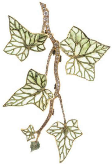 Rene Lalique Brooch Hedera Helix