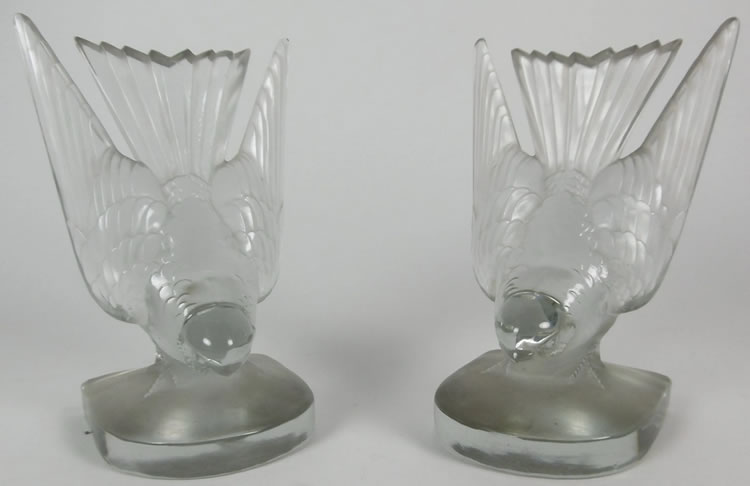 R. Lalique Hirondelle Bookend