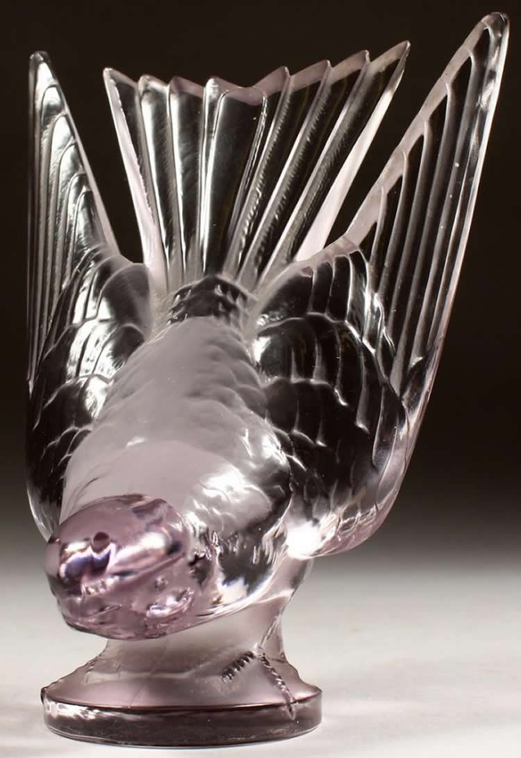 R. Lalique Hirondelle Car Mascot