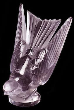 R. Lalique Hirondelle Car Mascot
